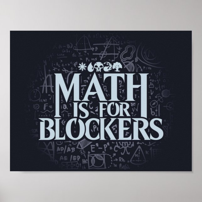 Poster Matemática para Bloqueadores Edição de Artefato (Frente)