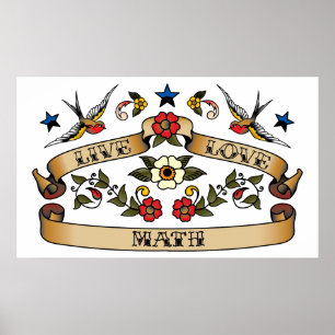 Poster Matemática viva do amor