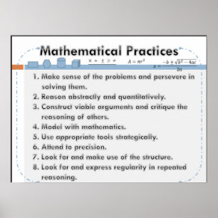 Poster matemático das práticas