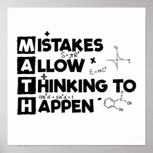 Poster Matemáticos  Presente de Matemática para Estudan