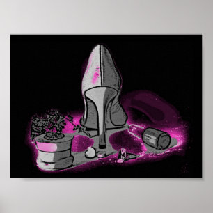 Póster Material feminino