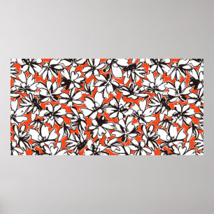 Poster Matérias-primas sem costura de um abstrato, 