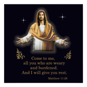 Póster Mateus 11:28
