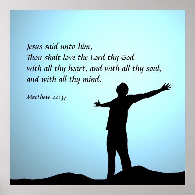 Poster Mateus 22:37 (Frente)