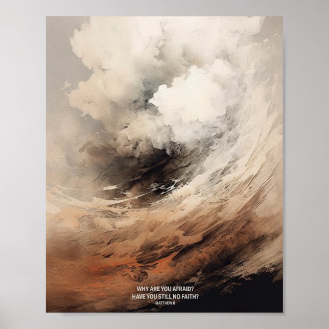 Poster Mateus 8 - Arte Jesus e Bíblia Verso Digital (Frente)