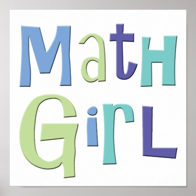 Poster Math Girl (Frente)