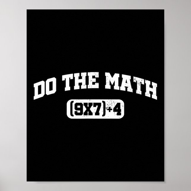 Poster Math Meme, Math 67 Meme, Funny Six Seven Teacher S (Frente)