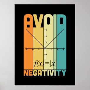 Poster Math Teacher Avoid Negativity