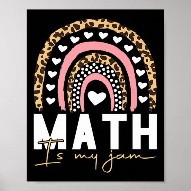 Poster Math Teacher - Math Is My Jam  (Frente)