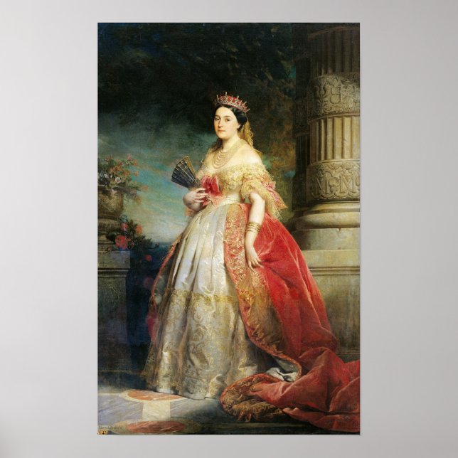 Poster Mathilde Laetitia Wilhelmine Bonaparte 1861 (Frente)