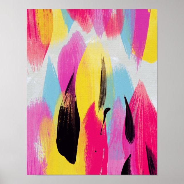 Poster Matilda // pintura Abstrato (Frente)