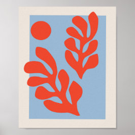Poster Matisse deixa azul e vermelho