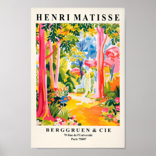 Poster Matisse Style Tropical Forest Poster, Máximo Rosa