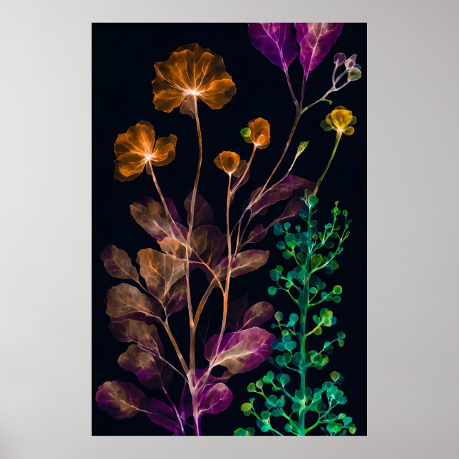 Poster Matizes de Xray de Planta (Frente)