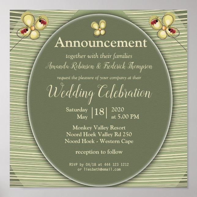 Poster Matizes e faixas verdes da natureza - Amigos da fl (Frente)