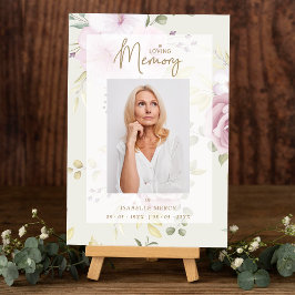 Poster Matizes Rosa Floral Botânico Tradicional Fotografi