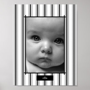 Poster Matriz de Fotos Personalizadas de Faixa Posh - Ver