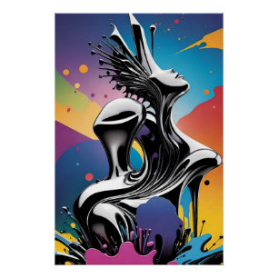 Póster Matriz de Freak - Arte Surreal do Ken Gage