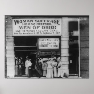 Póster Matrizes do sufrágio de Ohio em Cleveland