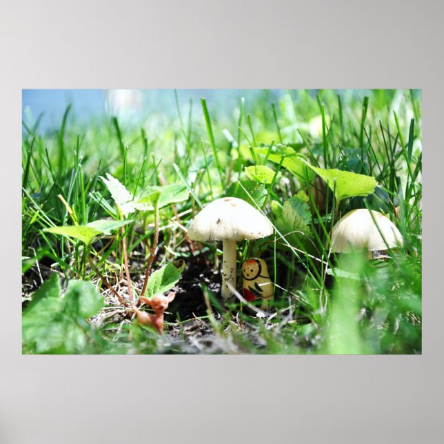 Póster Matroshka em um mushroom Patch (Frente)