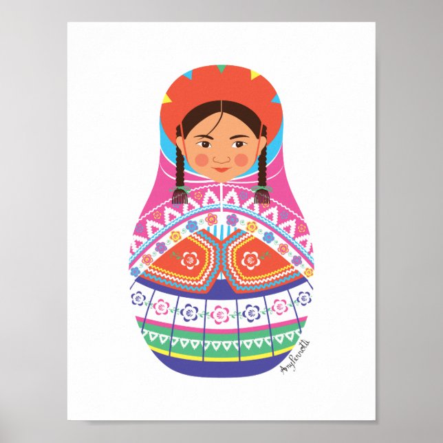Poster Matryoshka peruana (Frente)