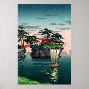 Poster Matsushima por Tsuchiya Koitsu