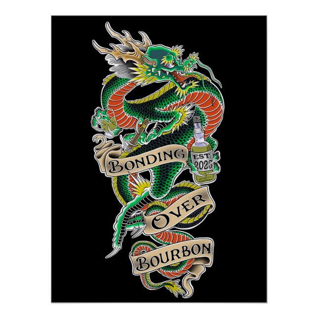 Póster Matt Tunzi x Bonding Over Bourbon (Frente)