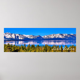 poster (MATTE) LAKE TAHOE BONITA DE 36" X 12"