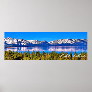 poster (MATTE) LAKE TAHOE BONITA DE 36" X 12"