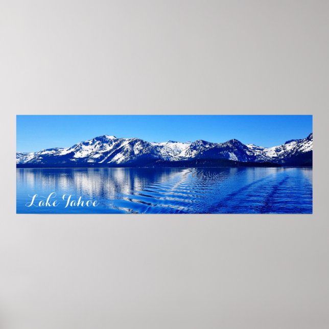 poster (MATTE) LAKE TAHOE GORGEOUS DE 36" X 12" (Frente)