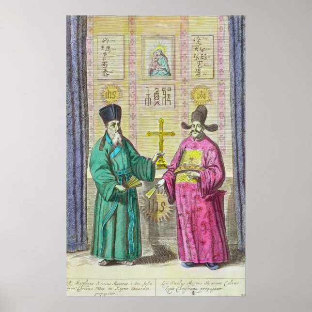 Poster Matteo Ricci e outro cristão (Frente)