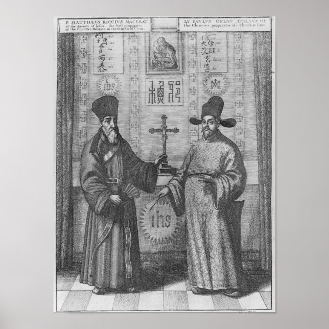 Póster Matteo Ricci e Paulus Li (Frente)