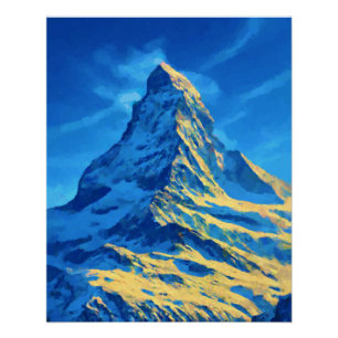 Póster Matterhorn Alps Mountain
