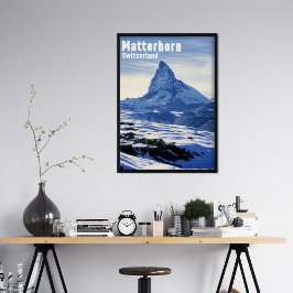 Poster Matterhorn Antigo, Suíça