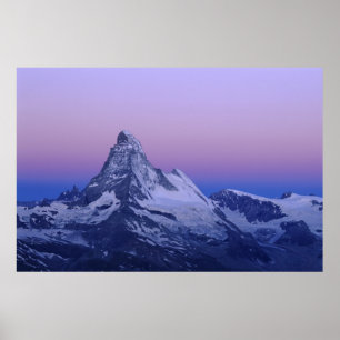 Póster Matterhorn ao amanhecer, Zermatt, Alpes Suíços,