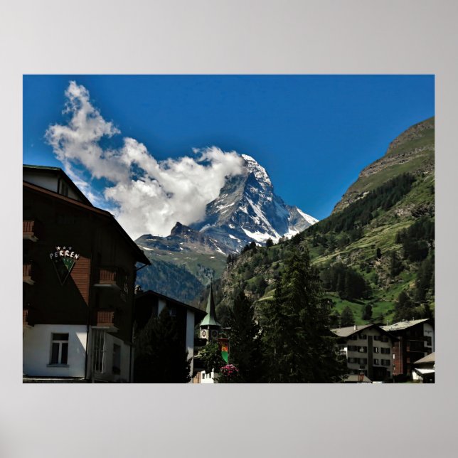 Poster Matterhorn e Zermatt (Frente)