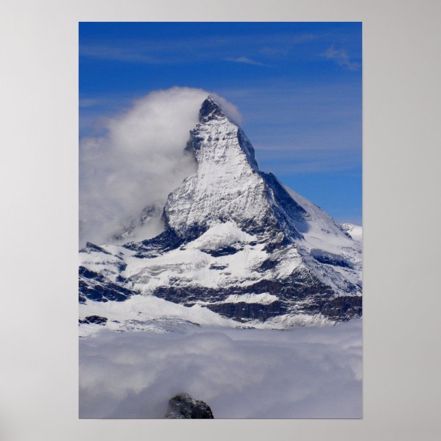 Póster Matterhorn na Suiça (Frente)