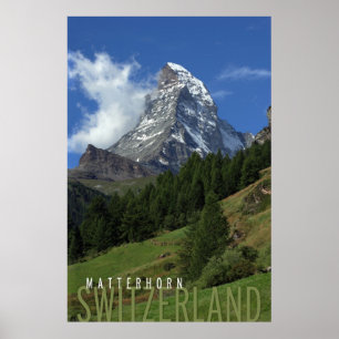 Poster matterhorn na suiça
