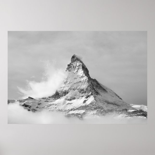 Poster Matterhorn no inverno (Frente)