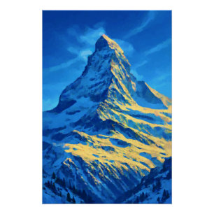 Póster Matterhorn Sunset