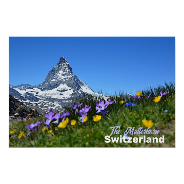 Póster Matterhorn Switzer Viagem Souvenir (Frente)