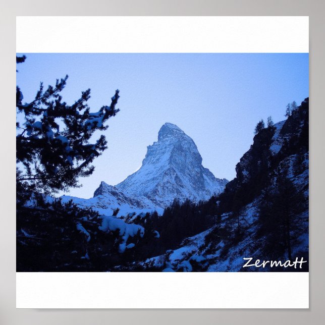 Poster Matterhorn, Zermatt (Frente)
