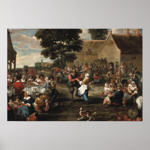 Poster Mattheus van Helmont - Banquete de camponês