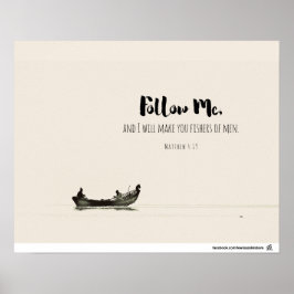 Poster Matthew 4:19 - Fishers of Men