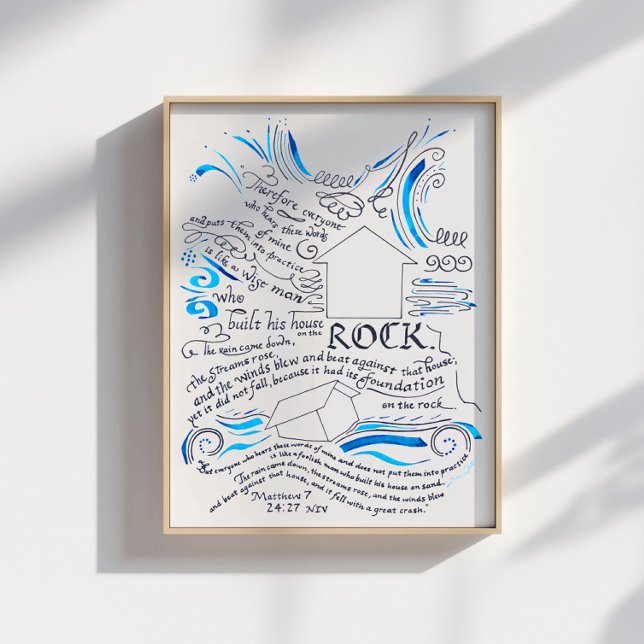 Poster Matthew 5 24 27 House on the Rock Bíblia Verse (Criador carregado)