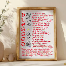 Matthew 5 3 12 Jesus abençoado Bíblia cristã Verse