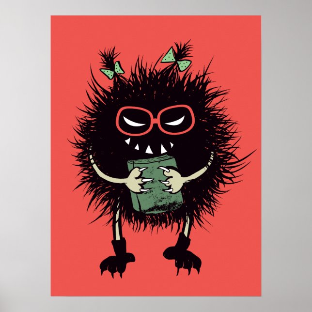 Poster Mau Book Lover Character - Leitura Acentuada (Frente)