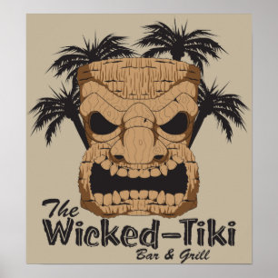 Poster mau do bar de Tiki