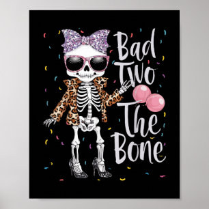 Poster Mau Dois A Menina De segundo aniversário Óssea Leo