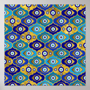 Poster Mau, Gráficos no Padrão de Quatrefoil